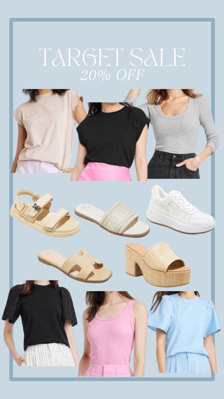 Target SALE: 20% off Women’s Shoes, Tees, and Jeans #targetstyle #womensfashion 

#LTKSpringSale #LTKfindsunder50 #LTKsalealert