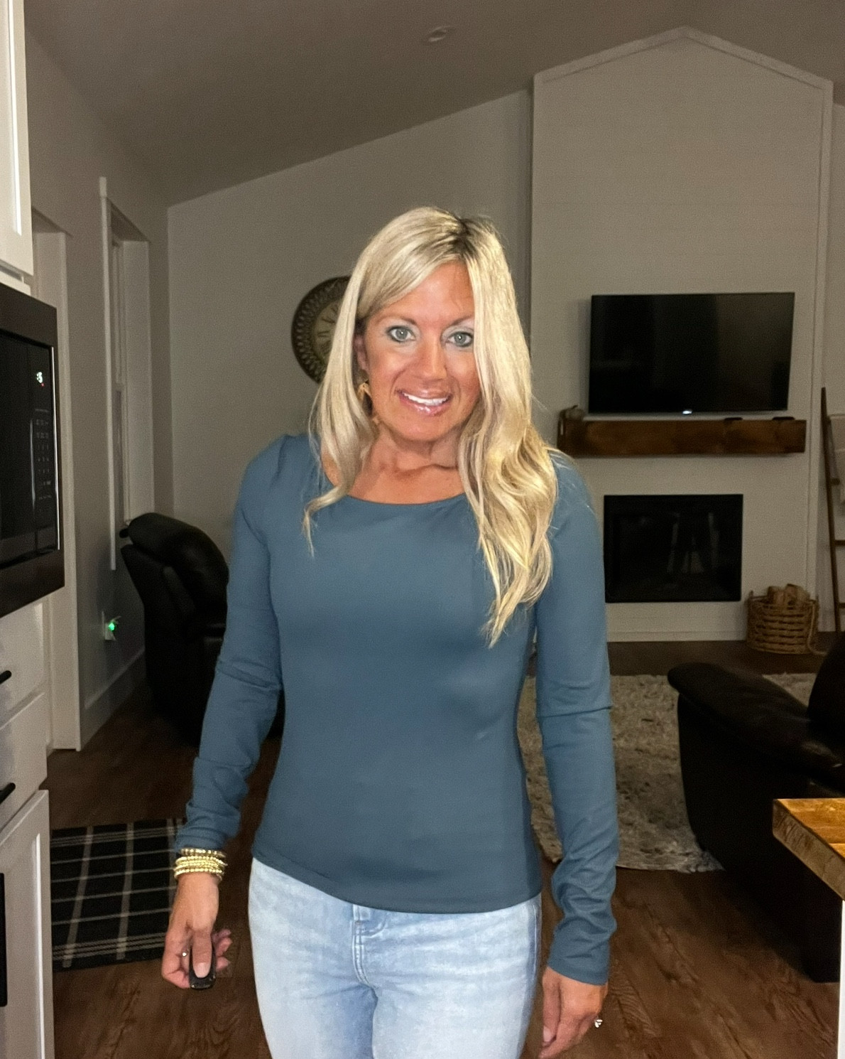 The short sleeve version of this top is on deal today. Dropping to under $6 in some colors.  Super soft and very smooth.  TTS size small pictured.  

#LTKSaleAlert #LTKFindsUnder50