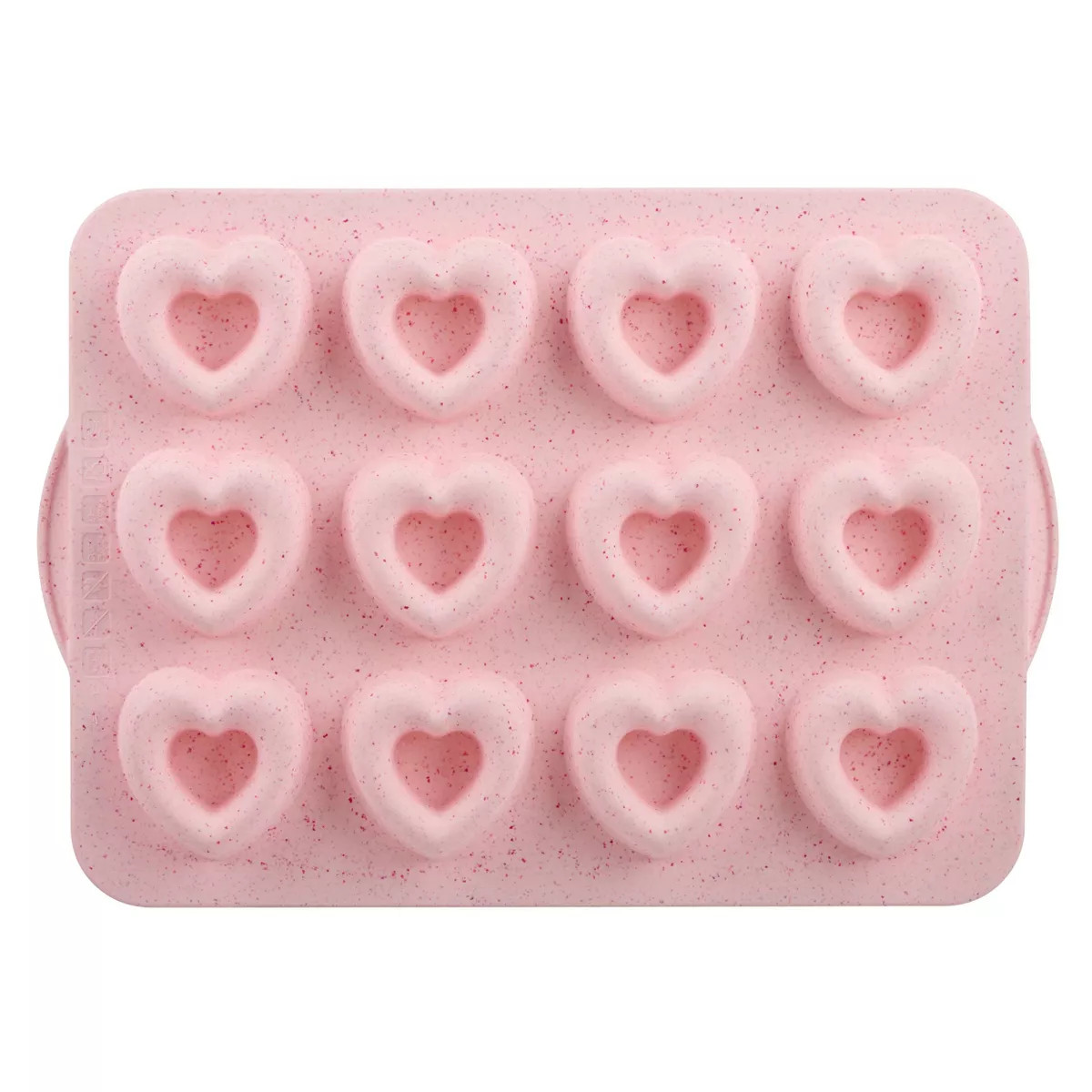 Trudeau 13.78" Heart Donut Baking Pan Pink | Target