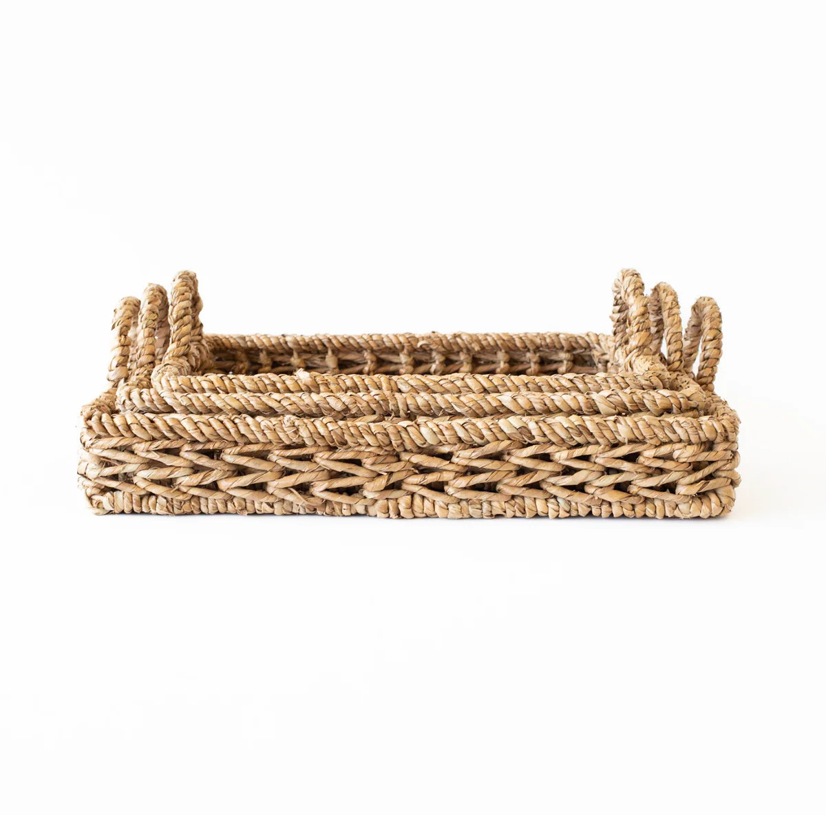 Hand-Woven Square Tray | Stoffer Home
