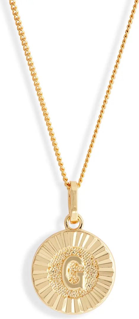 Initial Medallion Pendant Necklace | Nordstrom