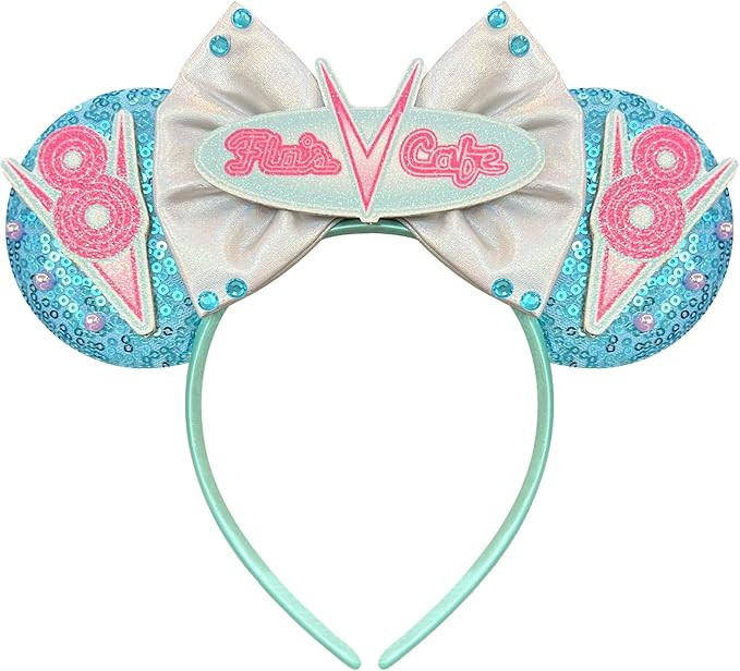 Mouse Ears Headbands for Women - Sequin Inspired Park Ears (Bright Blue) | Amazon (US)