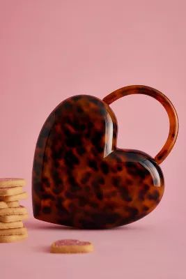 Tort Heart Top Handle Acrylic Evening Bag | Anthropologie (UK)
