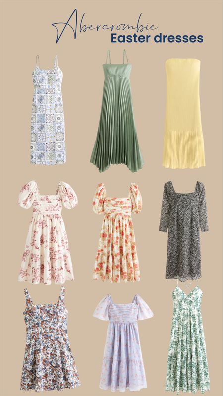 Easter dresses Abercrombie- Spring sale is coming so save this! Womens Easter dress, floral Easter dress, midi Easter dress, maxi Easter dress 

#LTKSpringSale #LTKSeasonal #LTKstyletip