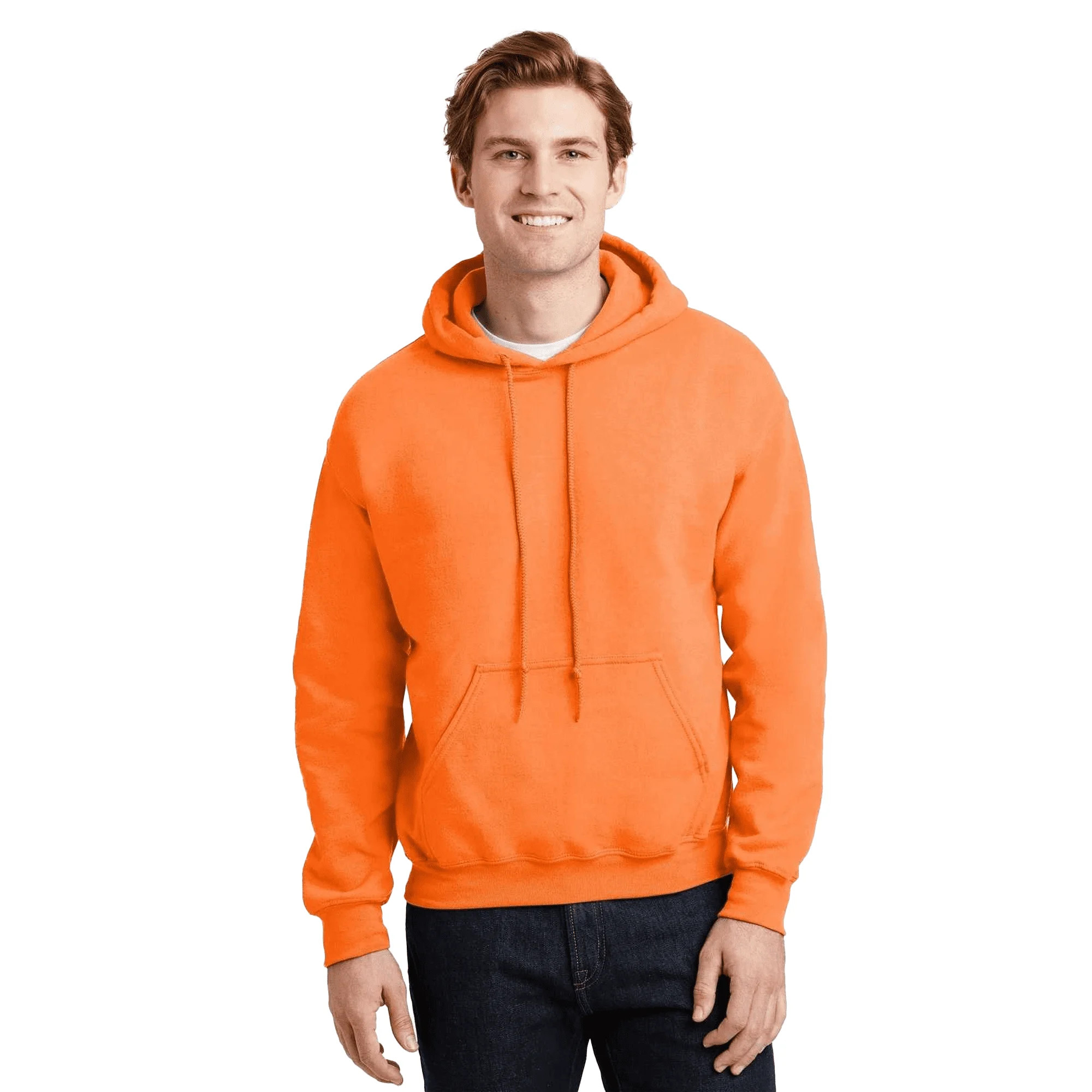 Gildan High Visibility Safety Hoodie with Pockets, Men's Hi Vis 8 Oz 50/50 Cotton/poly Work Refle... | Walmart (US)
