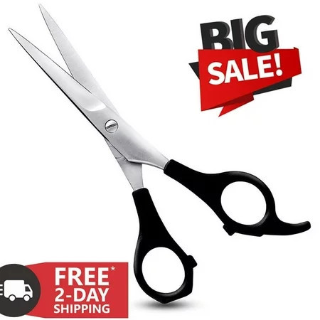 Professional Hair Cutting Scissors Sharp Razor Edge Hairdressing Scissors Salon Hair Scissors Stainless Steel Lightweight Haircut Scissor (Hair Cutting Scissors-Black) | Walmart (US)