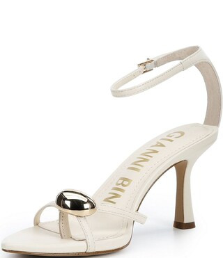 Phoenix Leather Strappy Gold Ornament Dress Sandals | Dillard's