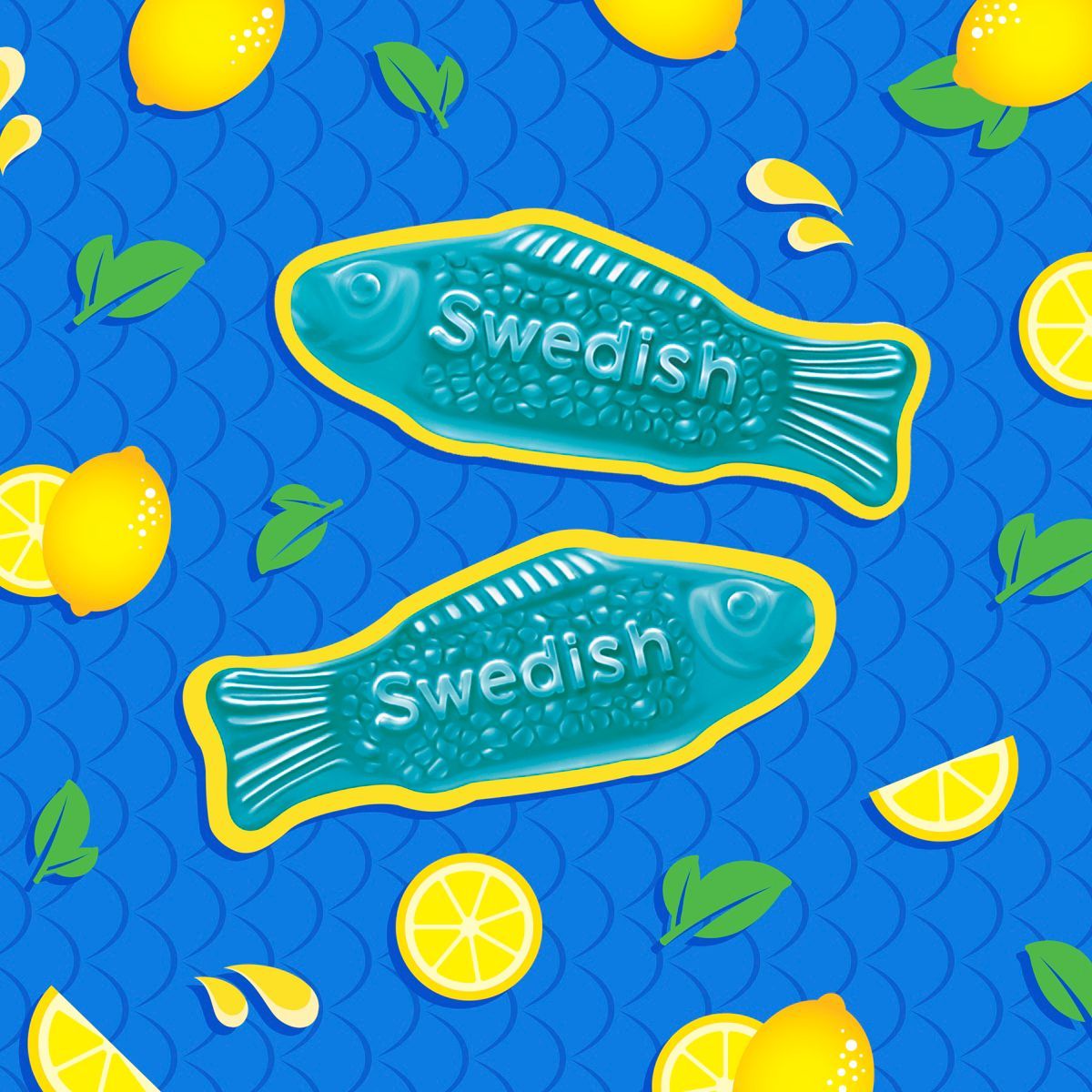 Swedish Fish Blue Raspberry Lemonade Chewy Candy - 8oz | Target