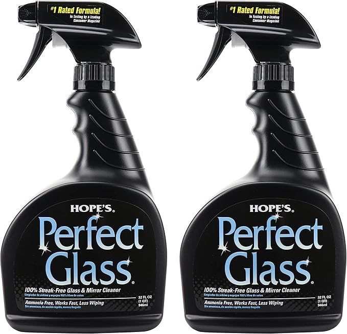 Hope's Perfect Glass Cleaning Spray, Window, Stove Top, Mirror Cleaner, Streak-Free, Less Wiping,... | Amazon (US)