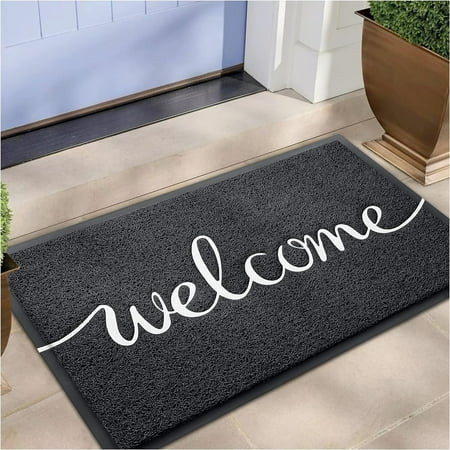 iOhouze Front Door Mat Outdoor Doormat Non-Slip Welcome Mat DoorMat for Entrance, Easy Clean Indoor Floor Mat for Garage Yard Patio High Traffic Areas Outside Rug for Home 30"x17.5" | Walmart (US)