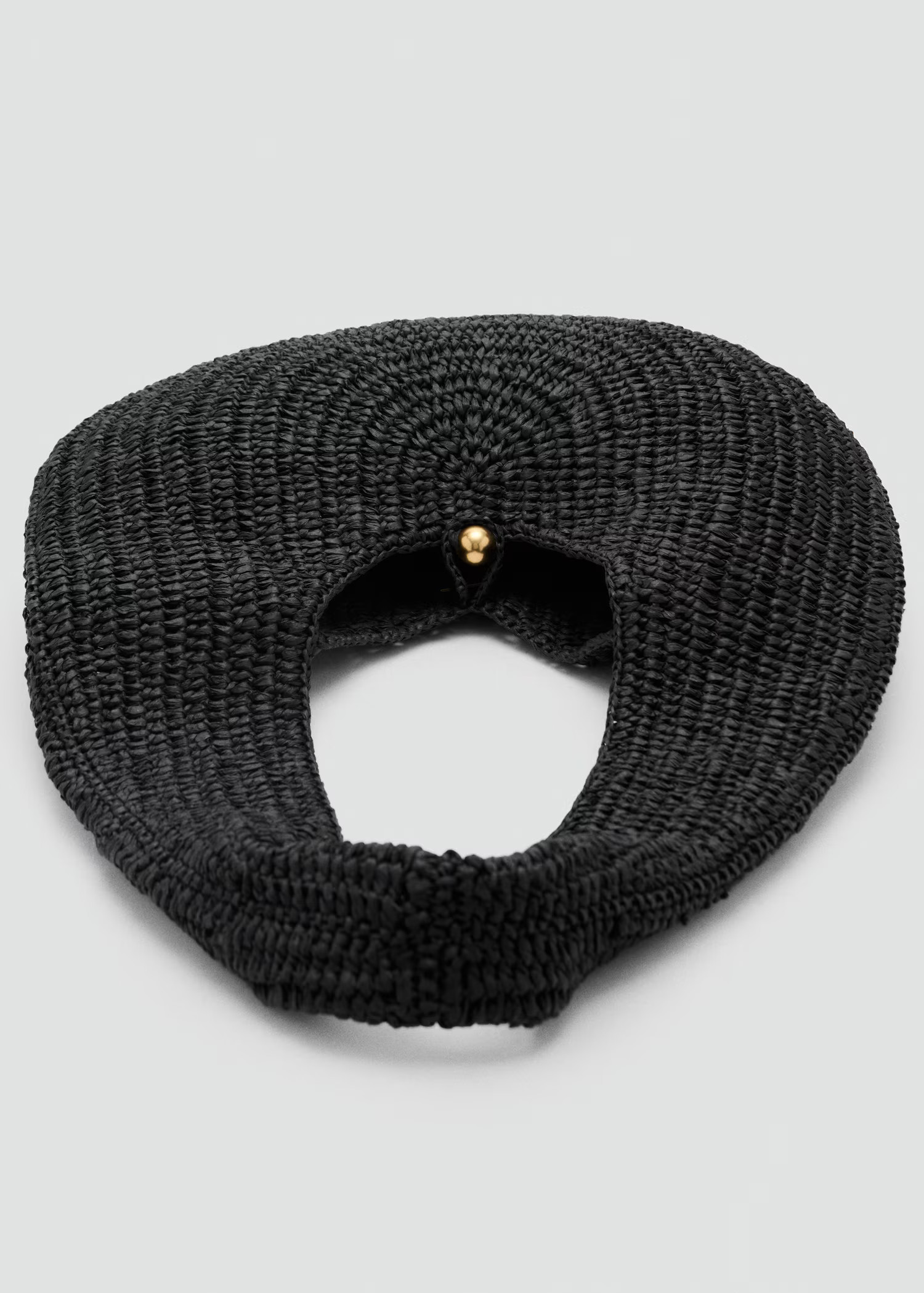 Natural fibre oval shoulder bag - Women | MANGO United Kingdom | MANGO (UK)