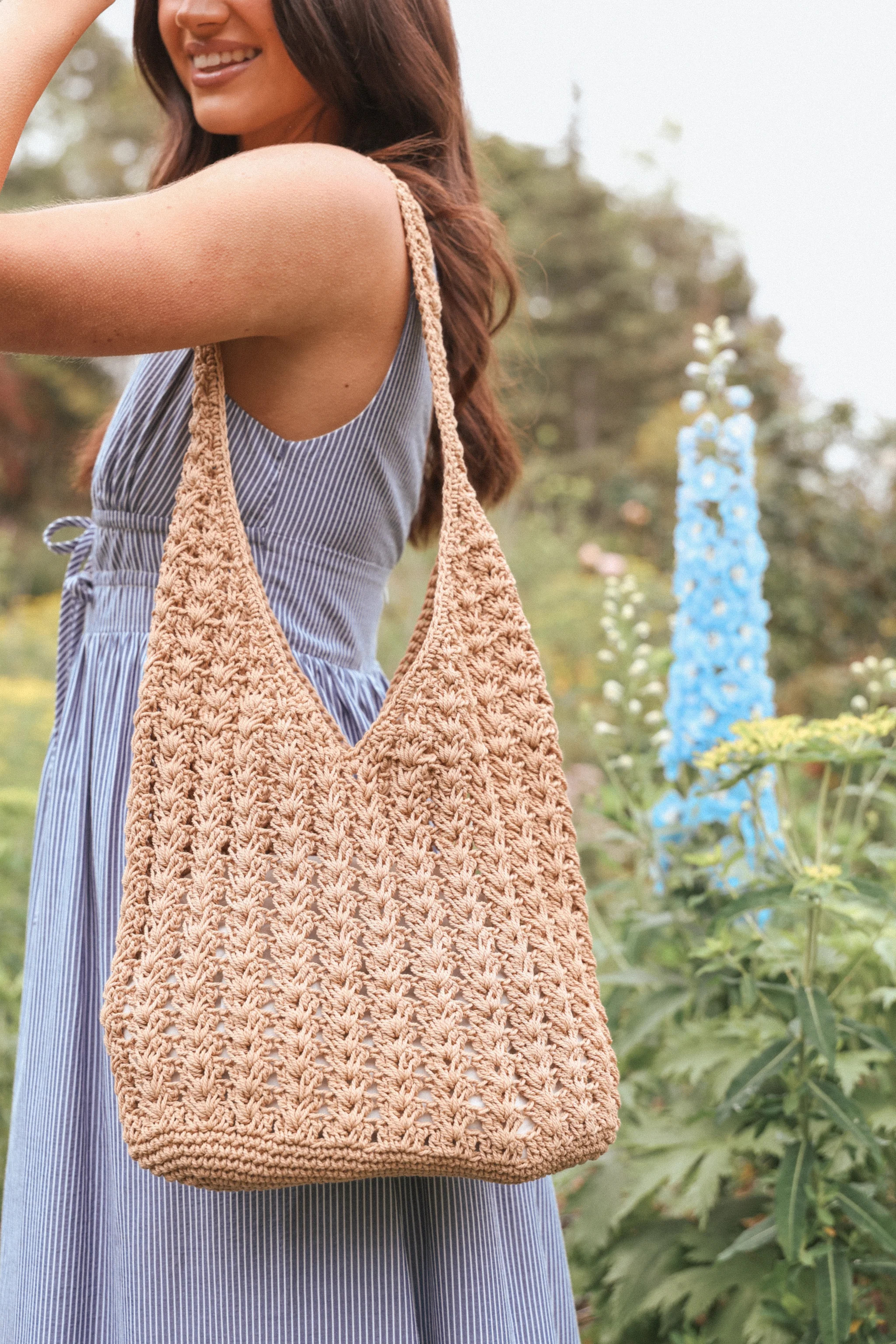 Avery Woven Bag - Tan | Petal & Pup (US)