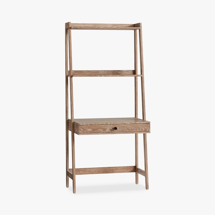 Highland Wall Desk, Smoked Gray, UPS | Pottery Barn Teen