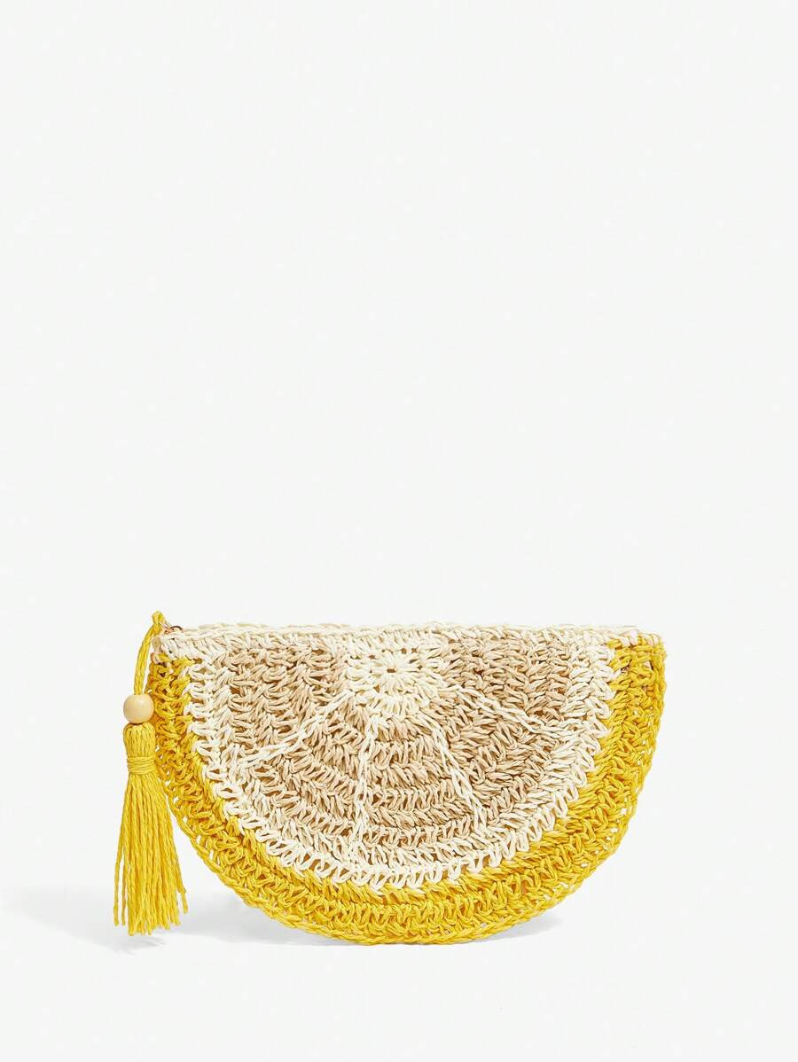 SHEIN SXY Ladies, Women Clutchs, Straw Bag, Fashionable, Elegant, Simple, Personalized, Versatile... | SHEIN