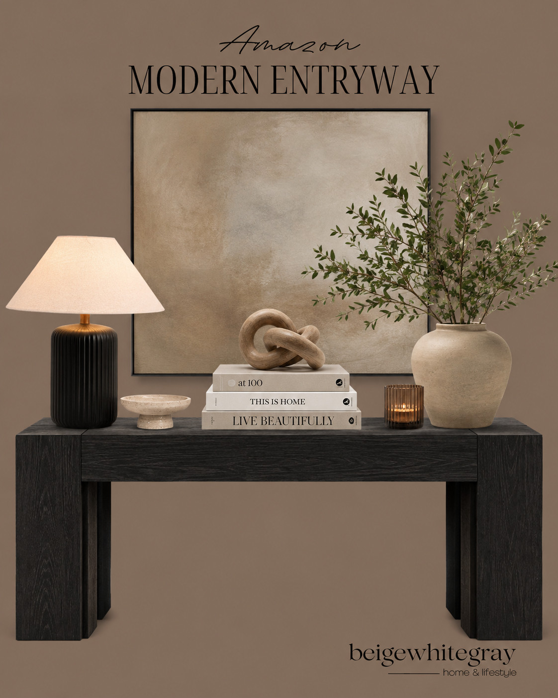 This entryway table is perfect for any home. #HomeDecor