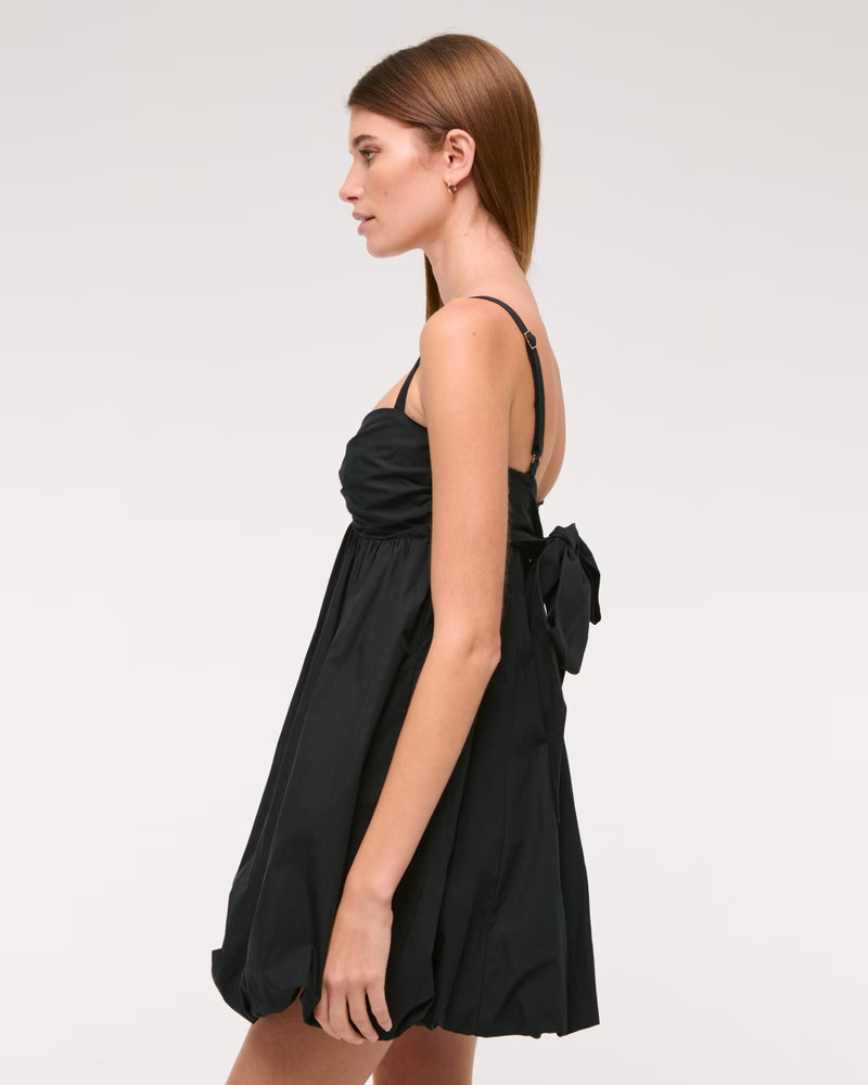 Women's Babydoll Bubble Hem Mini Dress | Women's Dresses & Jumpsuits | Abercrombie.com | Abercrombie & Fitch (US)