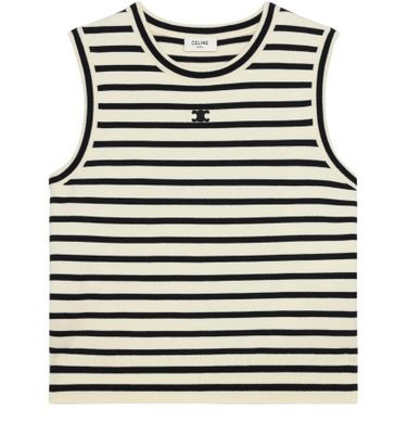 Triomphe sleeevess marinière sweater in wool | 24S US