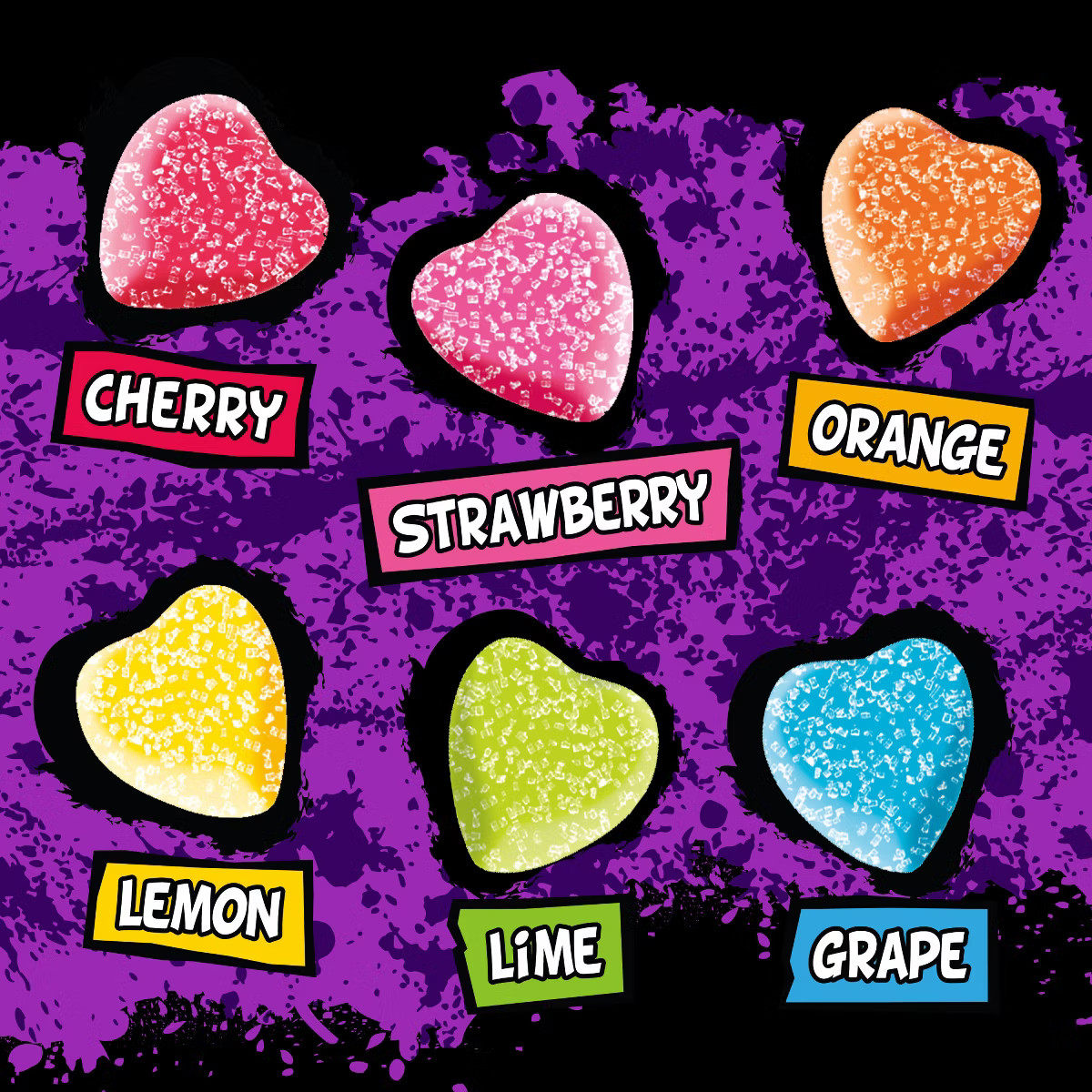 Trolli Valentine's Sour Brite Gummi Hearts - 10oz | Target