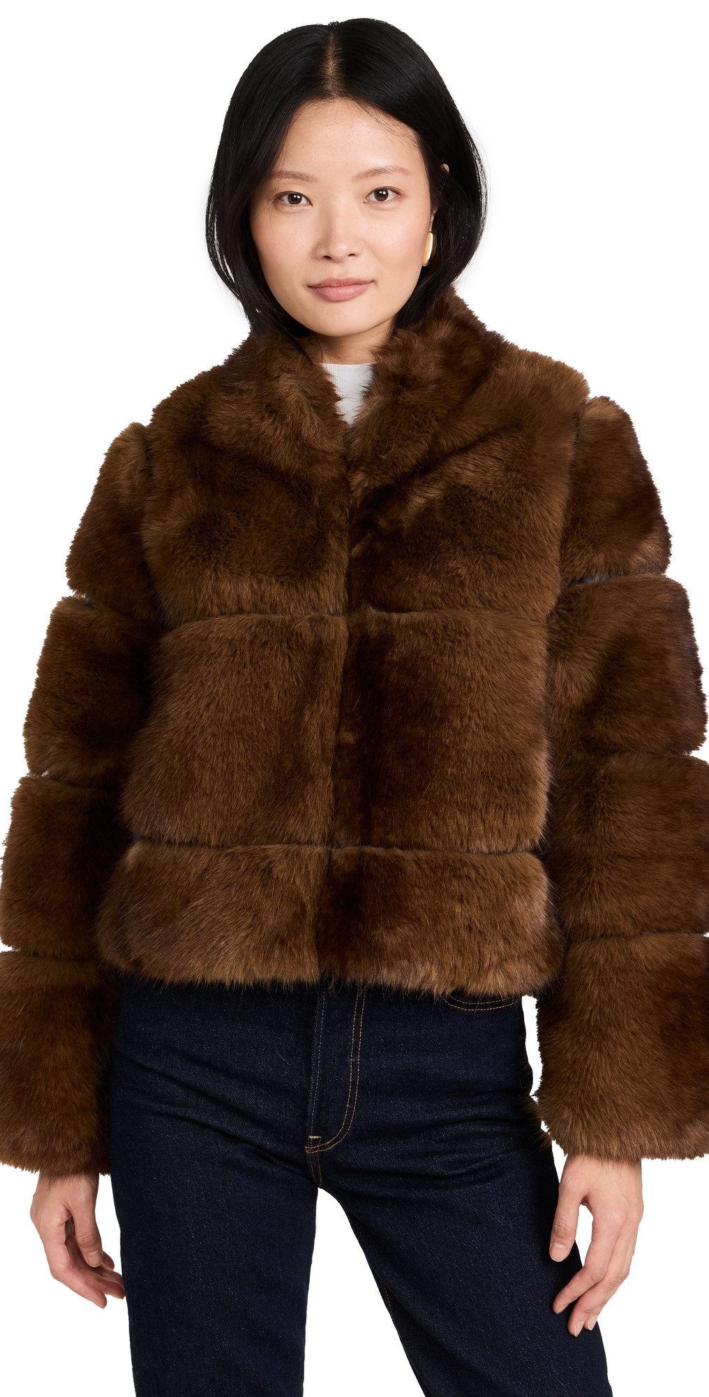 Apparis Sai Short Coat Mink XL | Shopbop