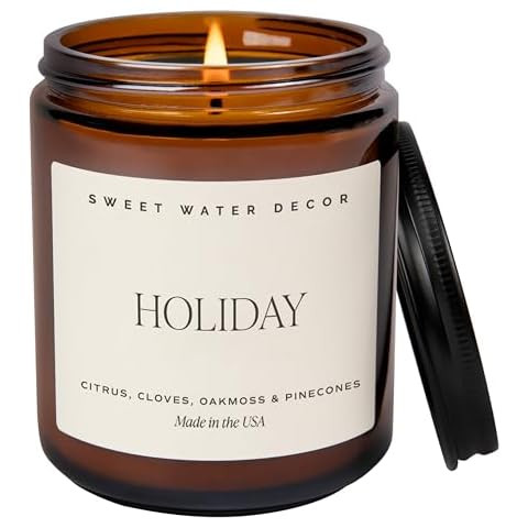 Holiday 'Nog | Whiskey & Eggnog Scented Candle | Holiday Candle | Hand Poured Soy Wax Candle | 7.... | Amazon (US)