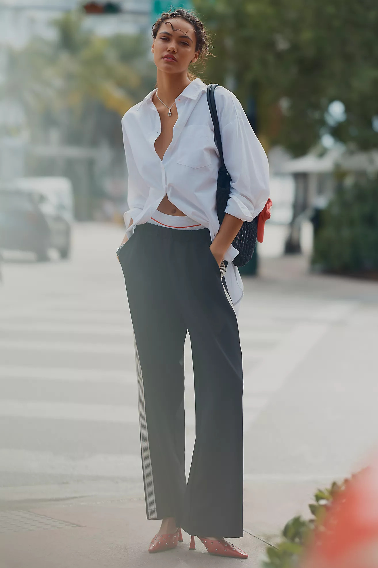 Maeve Pull-On Track Pants | Anthropologie (US)