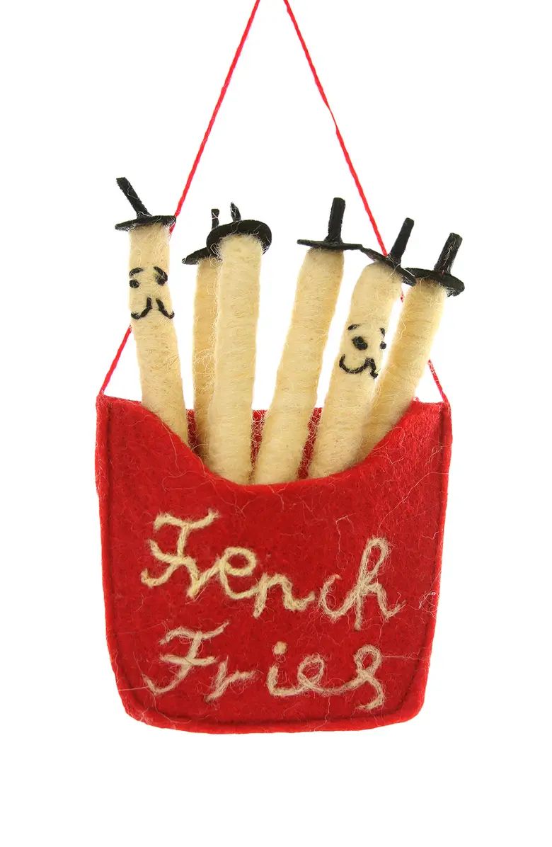 Francophile Fries Felted Ornament | Nordstrom