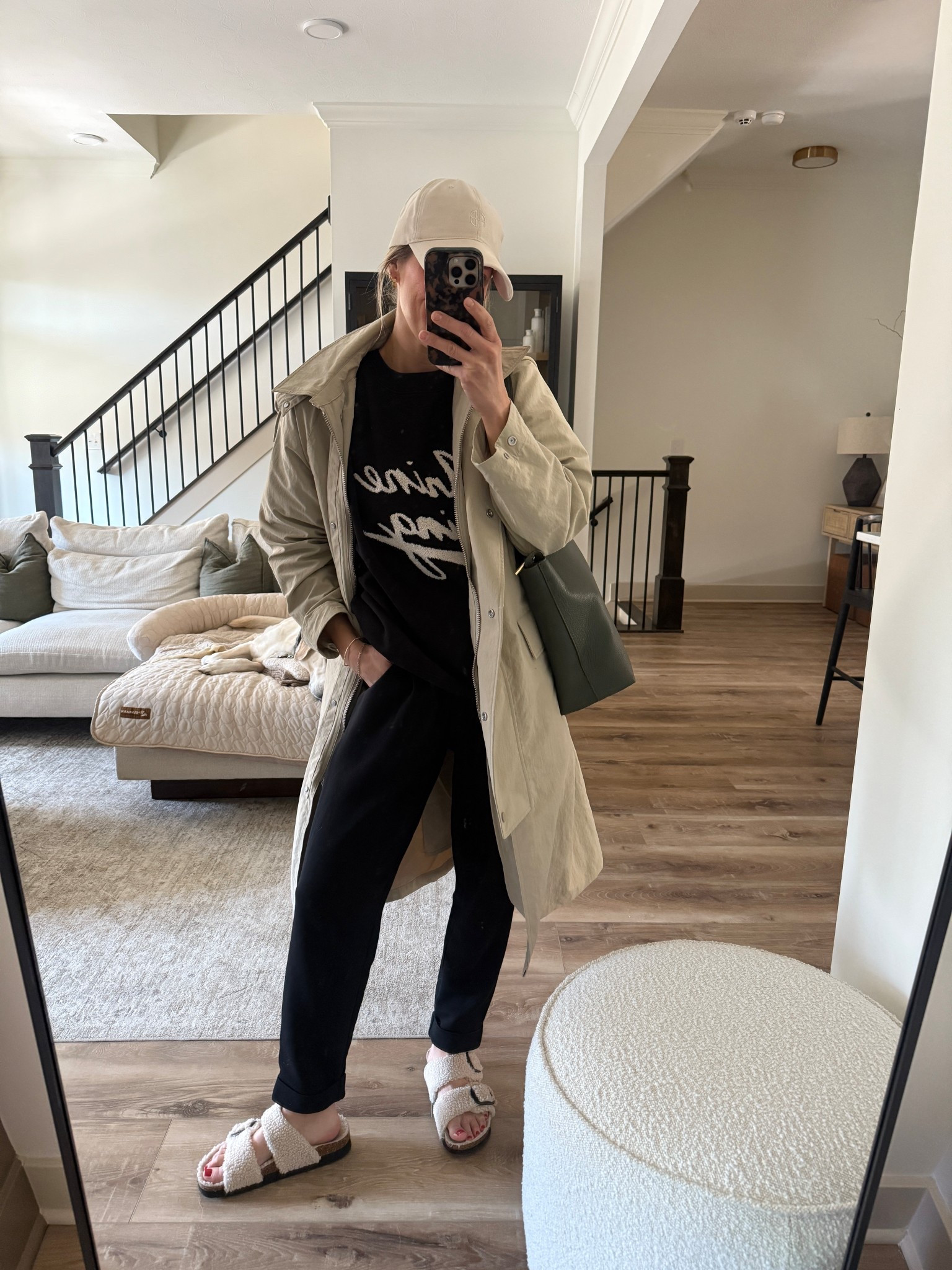 Wearing small sweatshirt, XS pants, small coat, sandals tts 

#LTKootd #LTKgrwm #LTKOver40