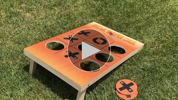 Tic Bag Toe - Cornhole Meets Tic Tac Toe - Bean Bag Toss Game - Backyard Fun for Friends and Family | Amazon (US)