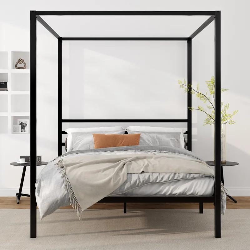 Tabiauea Metal Canopy Bed Frame | Wayfair North America