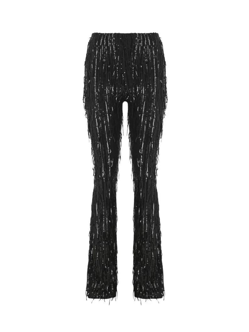 Sequin Fringe Pants, Fringe Trousers, Fringe Pants, 70s Clothing For Women, Disco Outfit, Tassel ... | Etsy (US)