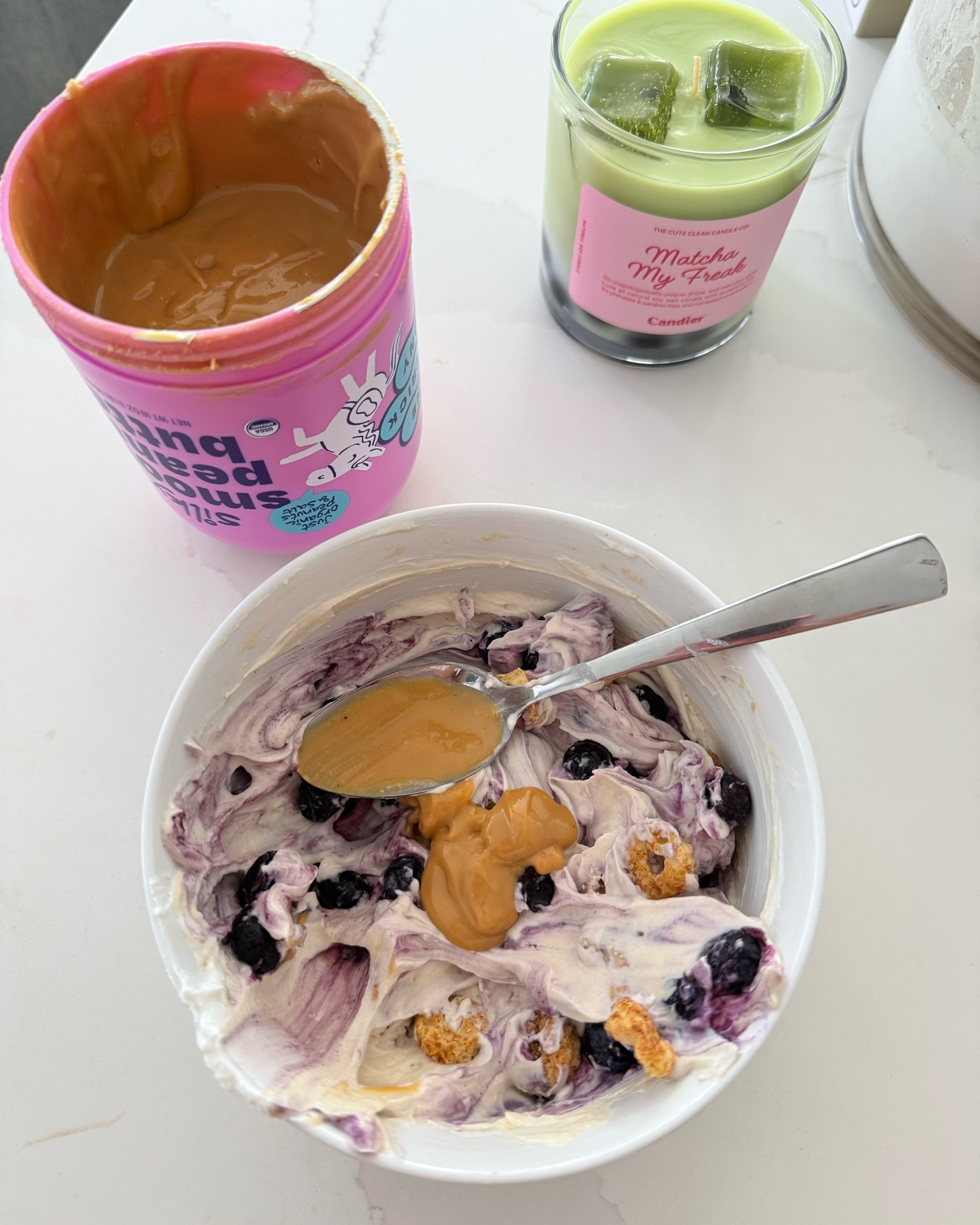 this peanut butter is so good and has super  clean ingredients 🦄💜⭐️✨