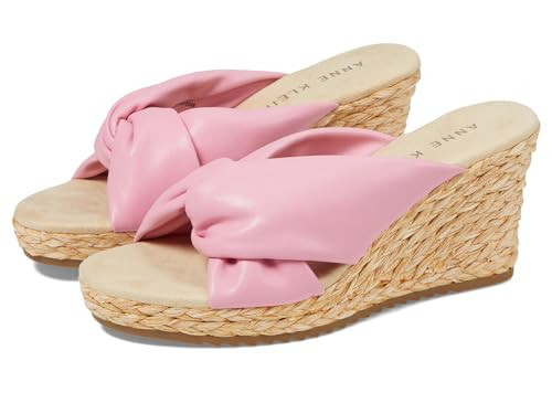Anne Klein Women's Winnie Espadrille Wedge, Pink, 6.5 | Amazon (US)