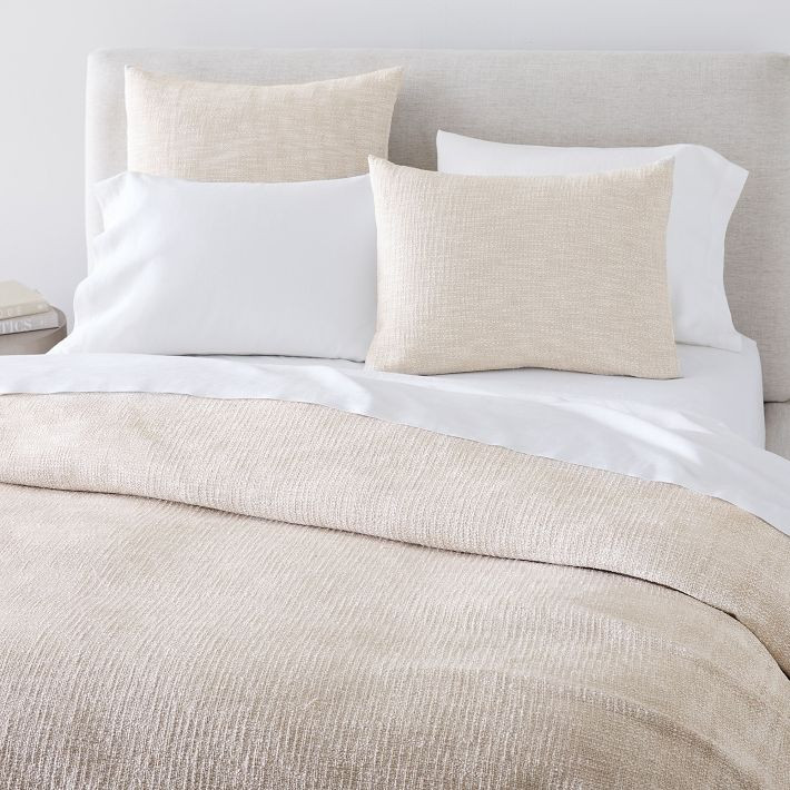 Chunky Cotton Texture Duvet Cover & Shams | West Elm (US)