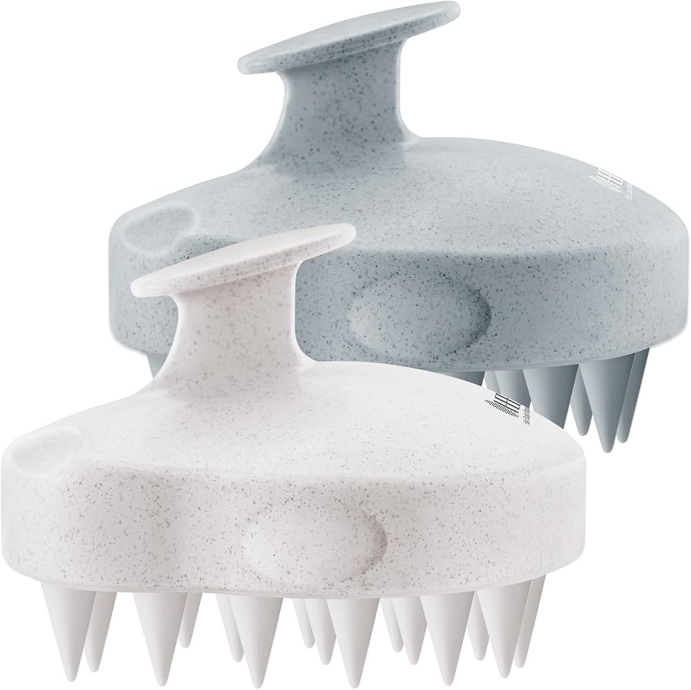 HEETA Scalp Massager 2 Pack for Hair Growth, Soft Silicone Bristles to Remove Dandruff and Reliev... | Amazon (US)