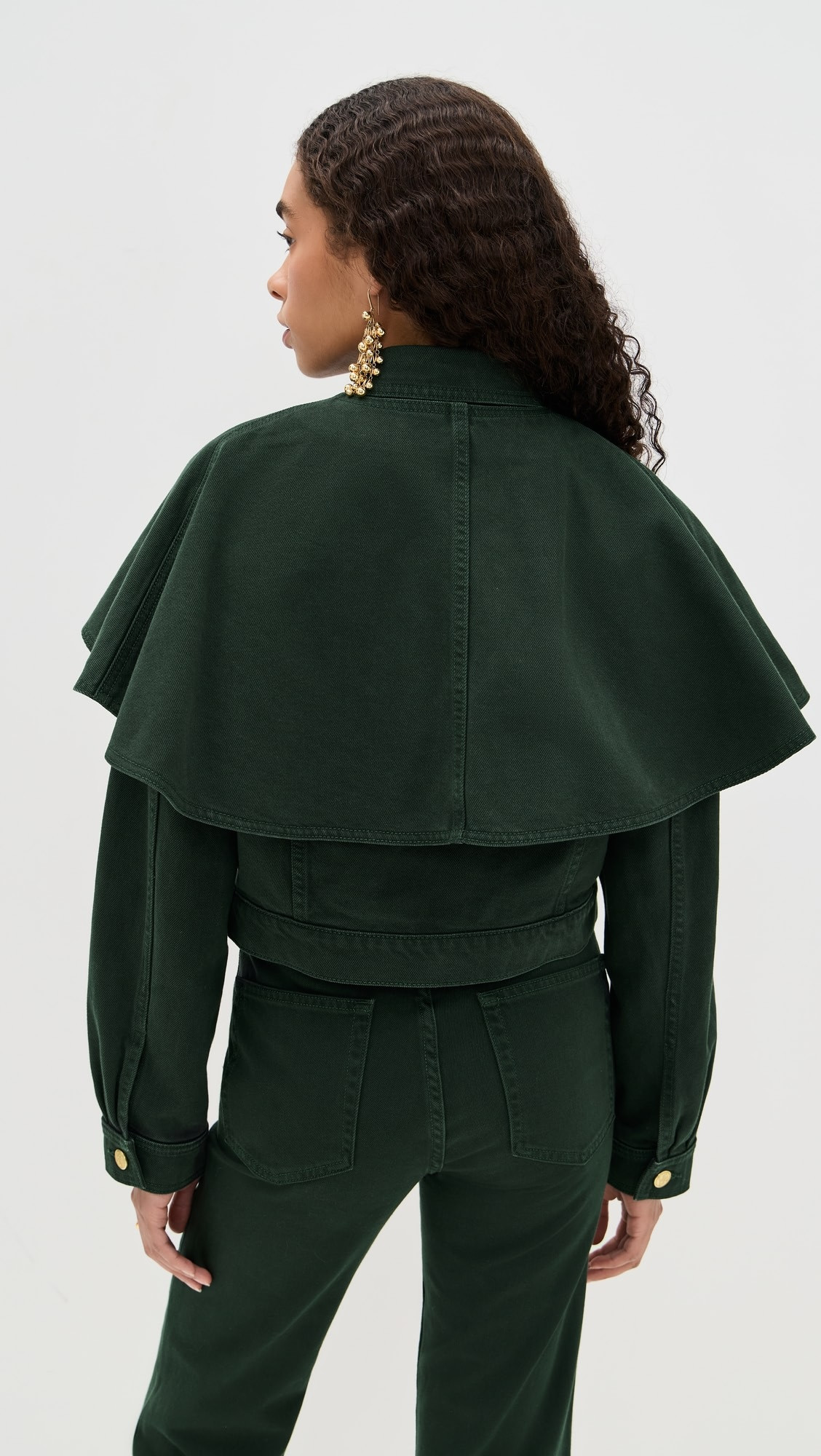 The Agata Denim Cape Jacket | Shopbop