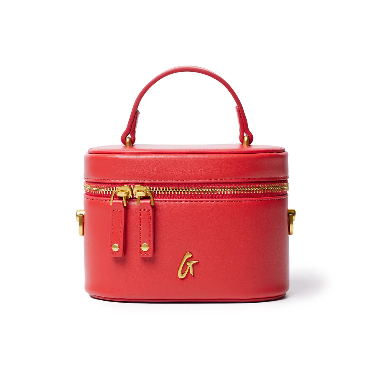 MINI SMOOTH GOLD VANITY BAG - RED | Glam-Aholic Lifestyle