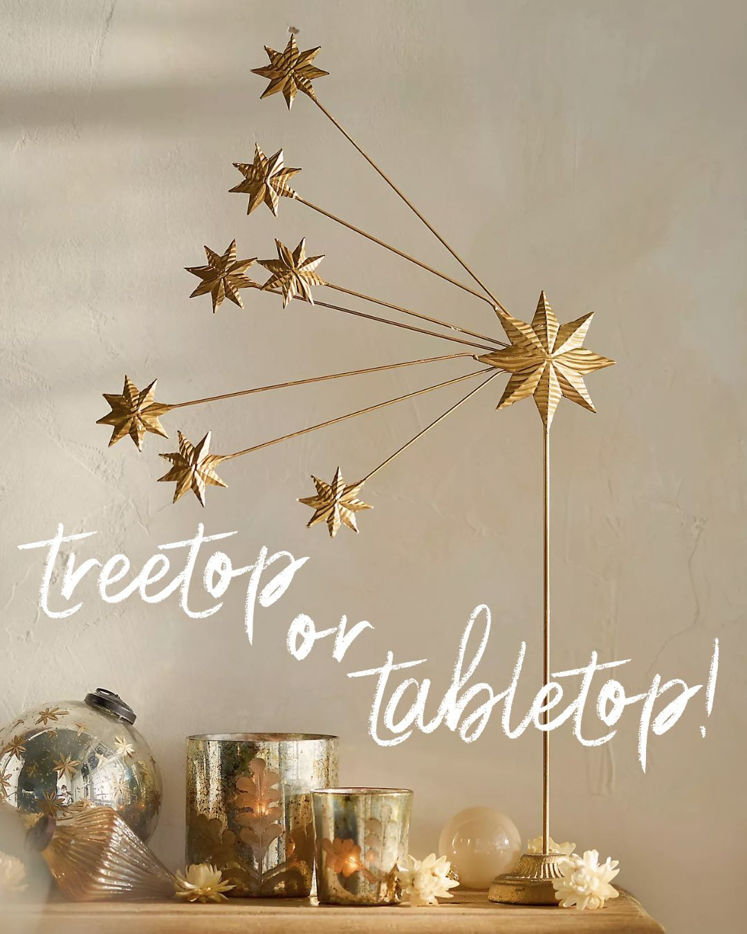 Shooting Star Tree Topper- has a removable base, so it's perfect for a treetop or a tabletop!

 

 #LTKHoliday #LTKSeasonal #LTKHome