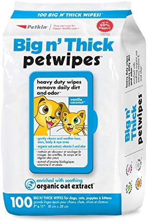Petkin Big N' Thick Petwipes 100 ct | Amazon (US)