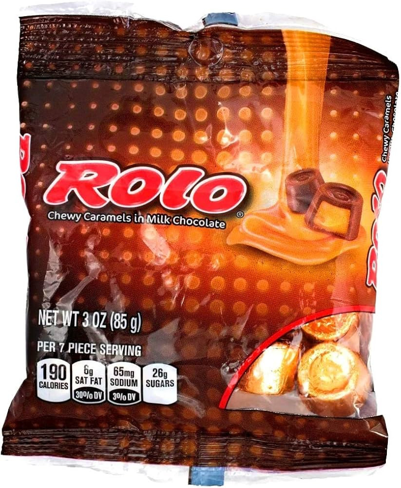Hershey (1) Bag Rolo - Chewy Caramels in Milk Chocolate - Individually Wrapped Candy Pieces - Glu... | Amazon (US)