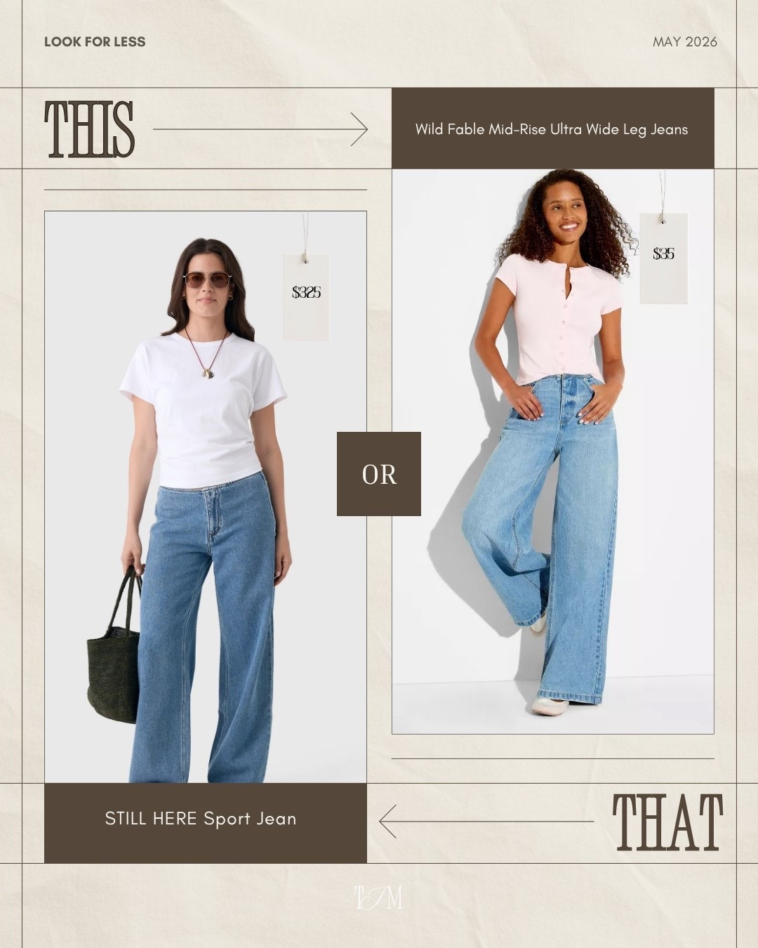 If you’ve been wanting the viral Still Here jean look without the $325 price tag… Target understood the assignment 👏 these Wild Fable ultra wide leg jeans are giving the same effortless oversized denim vibe for only $35. outfits, vacation outfits beach, casual date night outfits, and everyday summer style. wedding guest dress summer, summer outfits, summer dresses, country concert outfits, memorial day outfit, graduation guest outfits, plus size fashion, work outfits

#LTKootd #LTKgrwm #LTKSeasonal