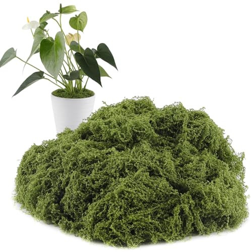 Yomirduy Artificial Moss for Crafts, 10.6OZ Fake Green Moss for Potted Plants, DIY Decorative, Walls,Table Centerpieces Decor Fairy Garden Model Making (300g) | Amazon (US)