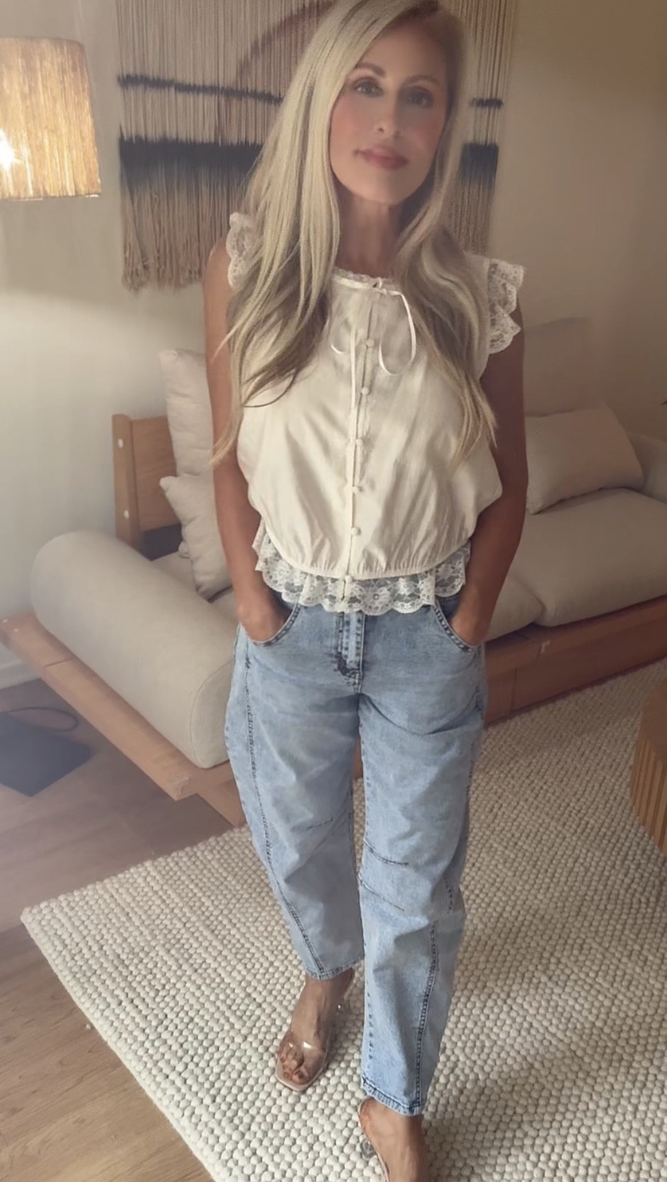 Vetinee Barrel Jeans