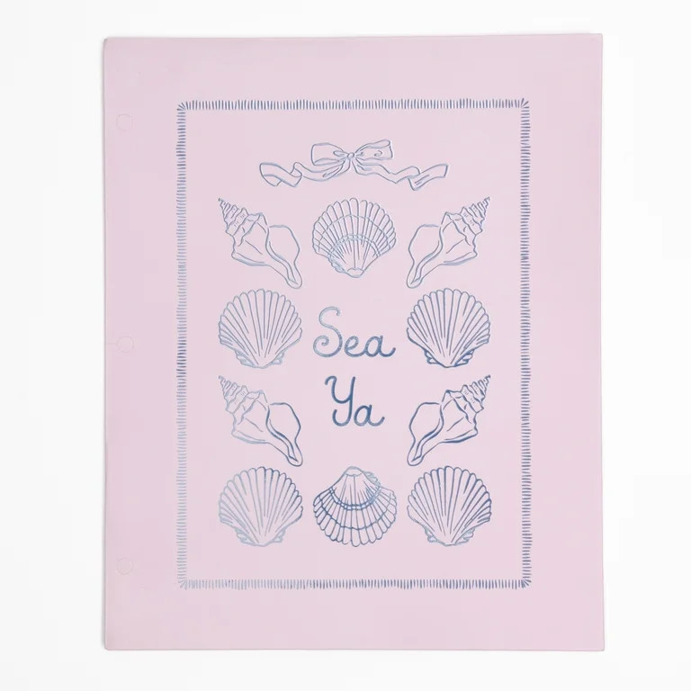 Ecokind by U Style Seashell Two-Pocket Folder, 11.7" x 9.6" | Walmart (US)