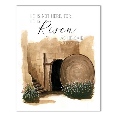 Creative Products He is Risen Tomb 24 x 30 Canvas Wall Art | Target