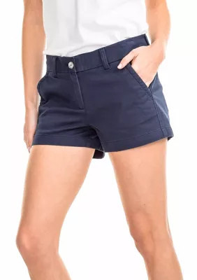 Southern Tide Women's 3" Leah Shorts, Navy Blue, 6 | Belk