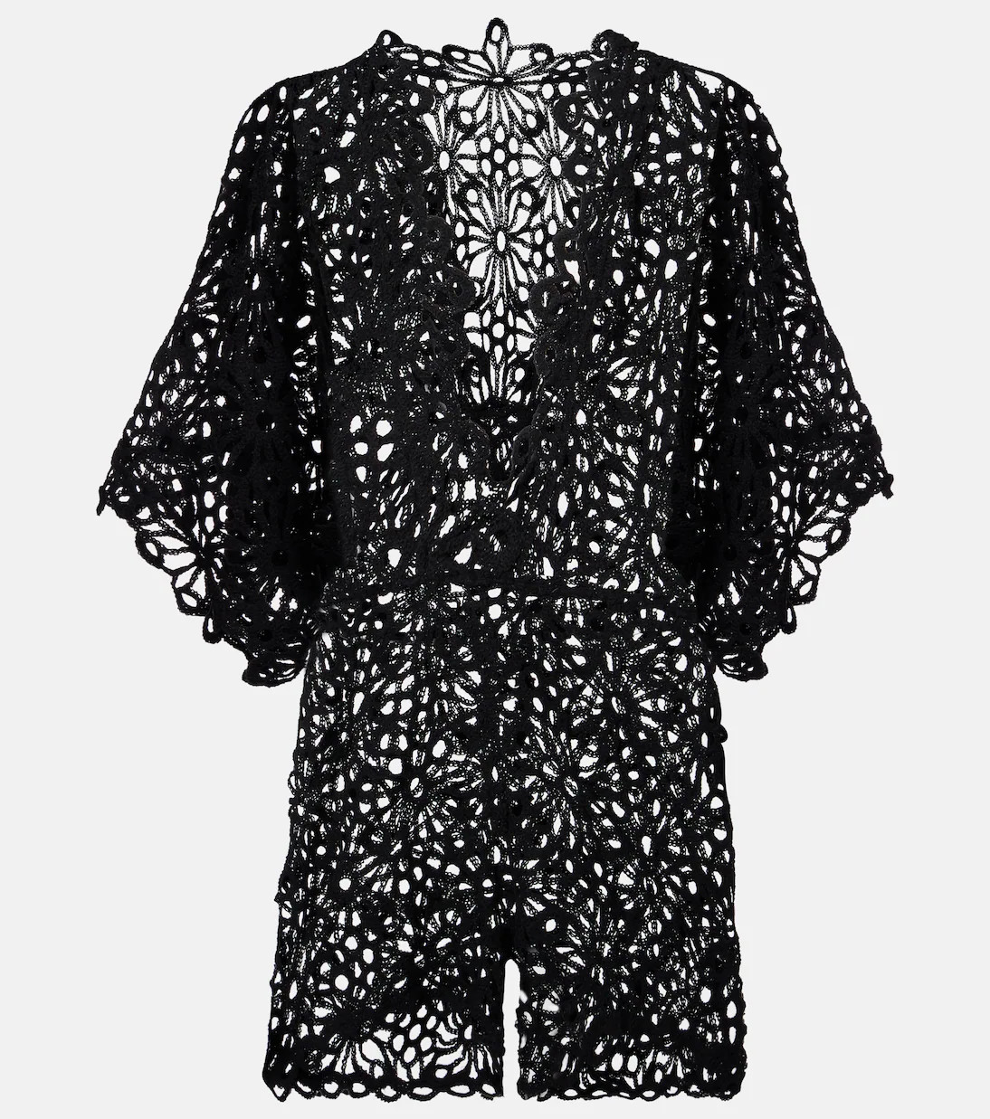 Floral open-knit romper | Mytheresa (US/CA)