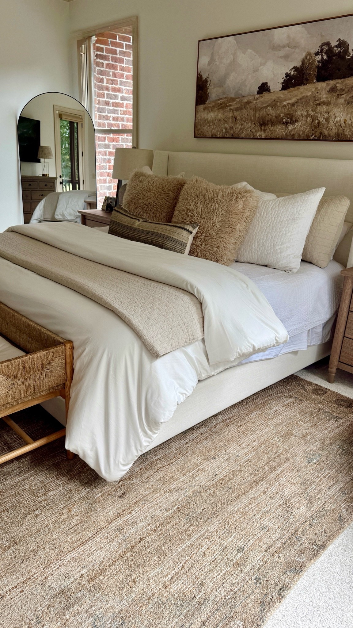 Our current cozy bedroom, lots of fun layers for fall!  ￼

#LTKSeasonal #LTKHome #LTKSaleAlert