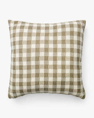Ellwood Gingham Indoor/Outdoor Pillow Green | McGee & Co. (US)
