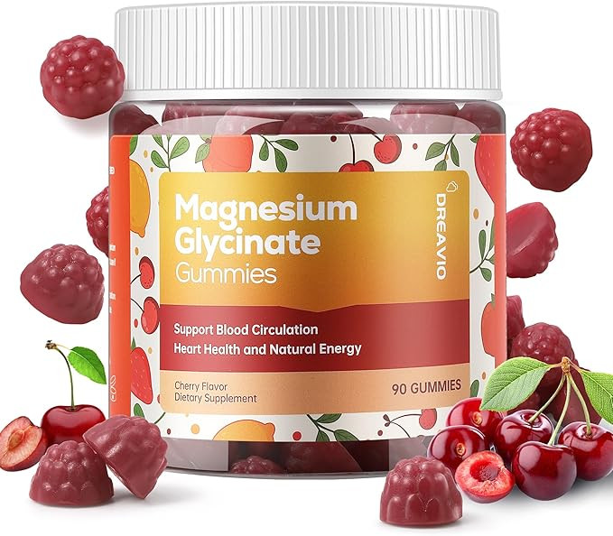 90 Count Magnesium Glycinate Gummies 400mg w/Ashwagandha Supplement - Sugar Free Zinc Magnesium G... | Amazon (US)