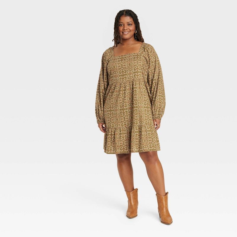 Women's Balloon Long Sleeve Shift Dress - Universal Thread™ | Target